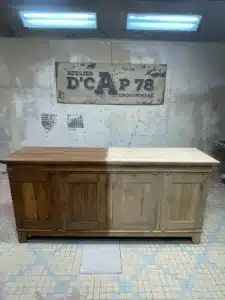 aérogommage meuble en bois